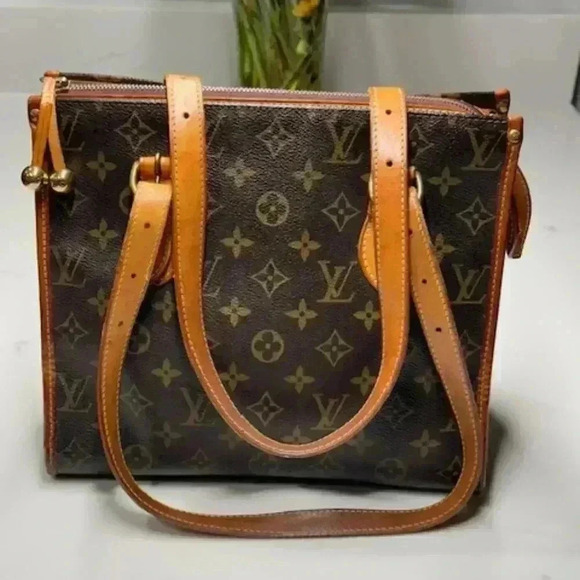 LOUIS VUITTON Popincourt Haut Shoulder Bag Monogram Leather Brown + COA - Picture 1 of 16